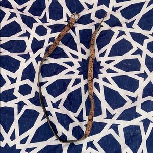 Faux snake skin belt!